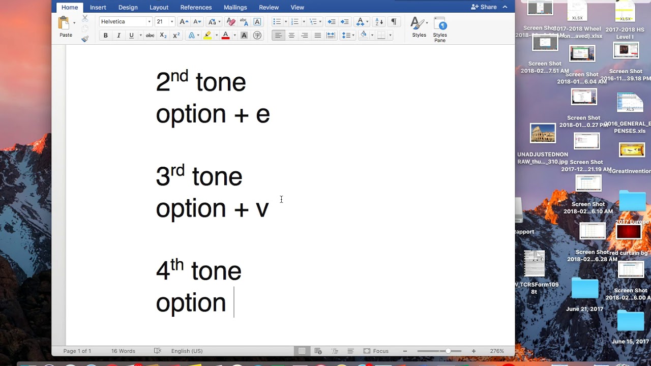 type tones for pinyin mac